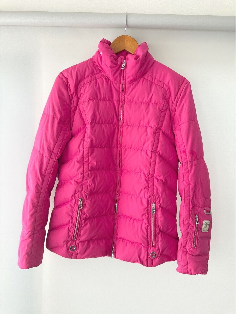 Bogner Men's Quilted Jacket with Leopard Print Lining Size M US 8